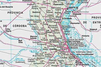 Distancias desde Rosario a otras ciudades