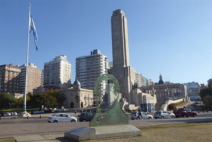 Vista del Monumento Nacional a la Bandera en Rosario